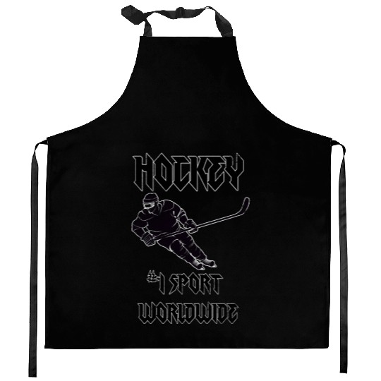 Hockey number one sports worldwide Kitchen Aprons