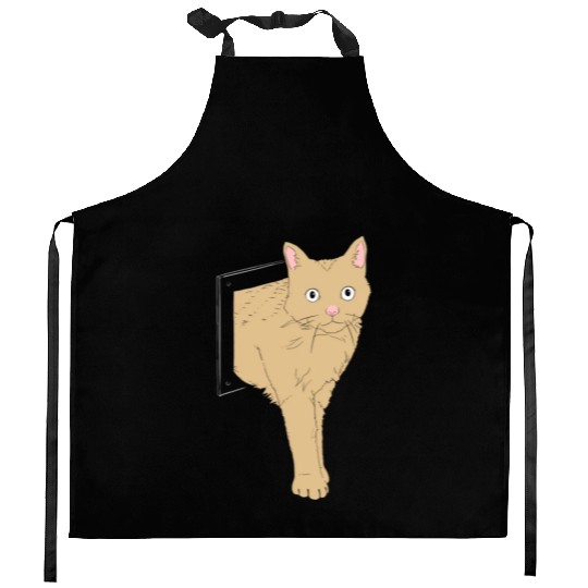 Yellow Cat Kitchen Aprons