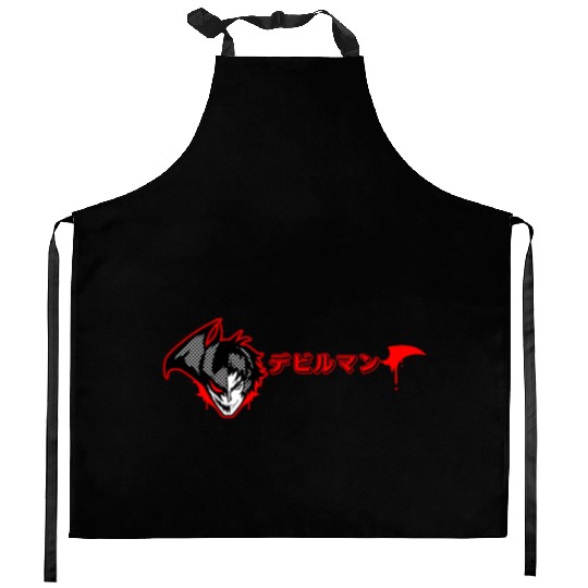 Devilman Crybaby classic Kitchen Aprons