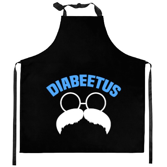Diabeetus Funny Diabetes Awareness Diabetic Beard Kitchen Aprons