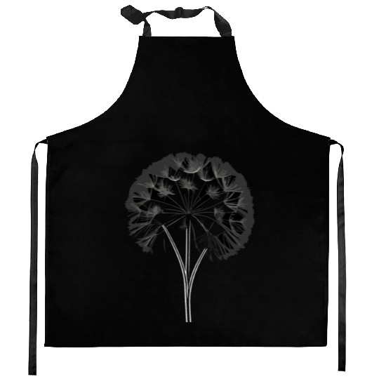 Dandelion tattoo Kitchen Aprons