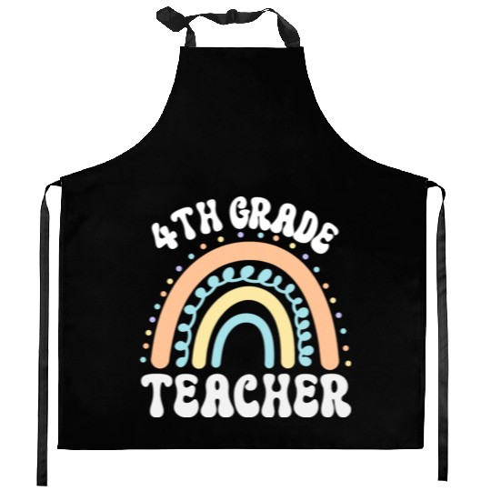 4th grade teacher, back to school Kitchen Aprons