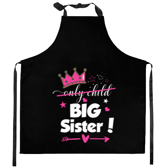 Only Child to Big Sister 2023 Sibling New Baby Kitchen Aprons