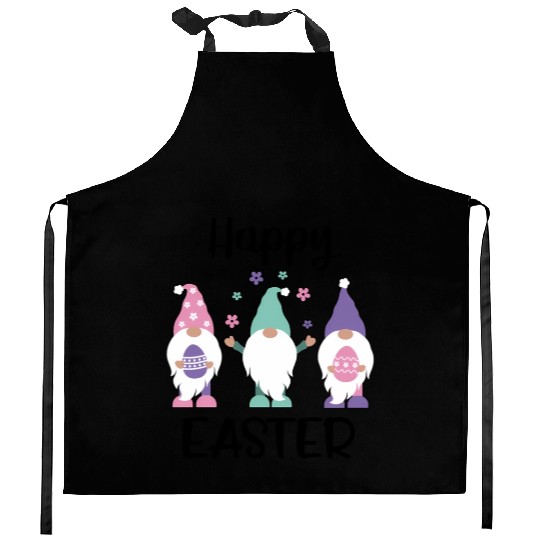 Happy Easter 2020 Gnome Egg Hunt Kitchen Aprons