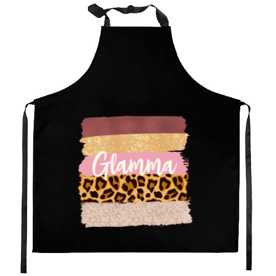 Glamma Glam Ma Nana Leopard Kitchen Aprons