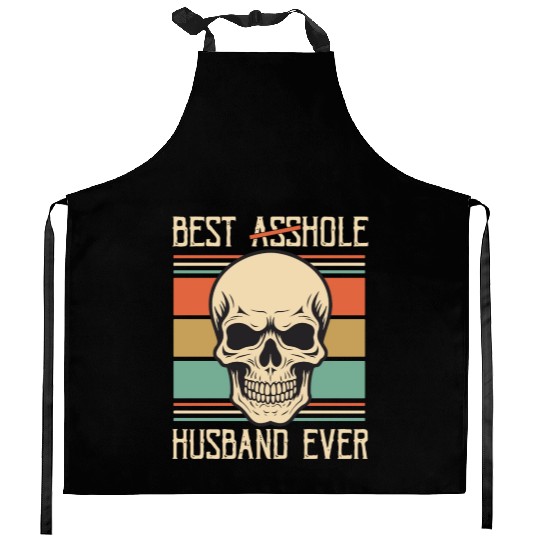 Vintage Best Asshole Husband, Husband png, bride Kitchen Aprons