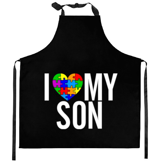 I Love my Son Kitchen Aprons