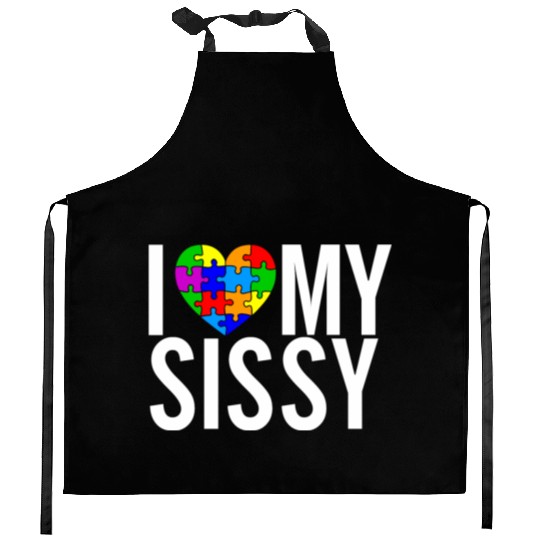 I Love My Sissy Kitchen Aprons
