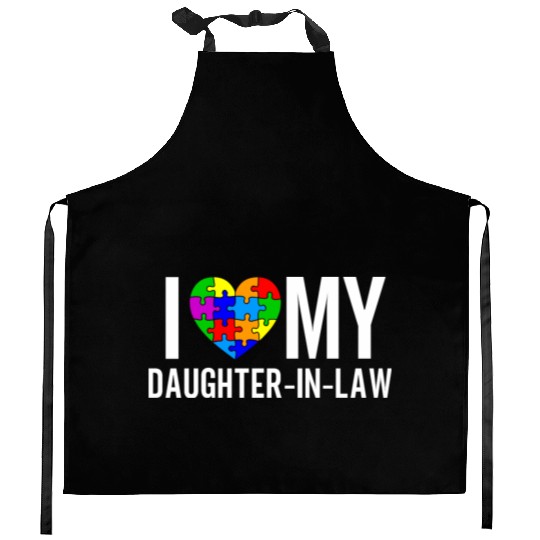 I Love My Daughter-In-Law Kitchen Aprons