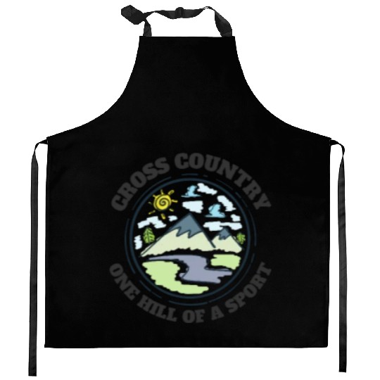 High School Running Kitchen Aprons, Cross Country Hills,