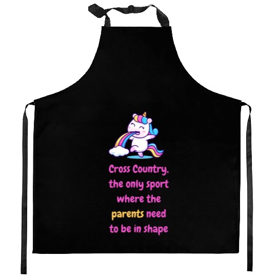 High School Running Kitchen Aprons, Cross Country Parent,
