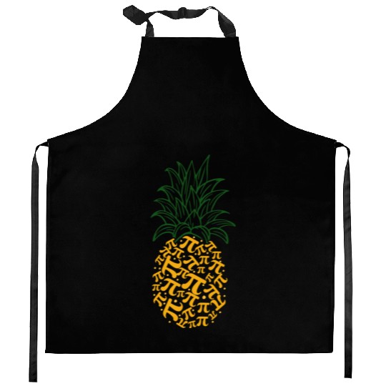 Pi Day Pineapple Math Teacher 3 14 Symbol Pi Geek Kitchen Aprons