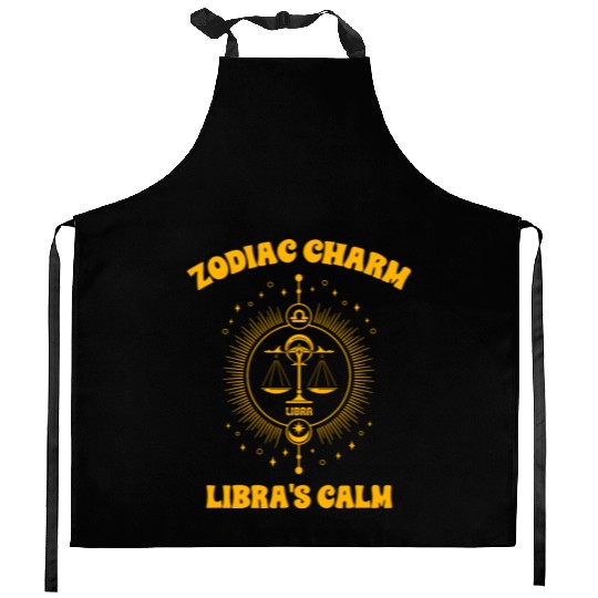 Libra Sign Design Kitchen Aprons