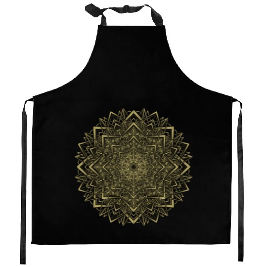 T Tattoo Flower Mandala Kitchen Aprons