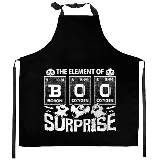 Halloween T Funny Boo The Element Of Surprise Kitchen Aprons