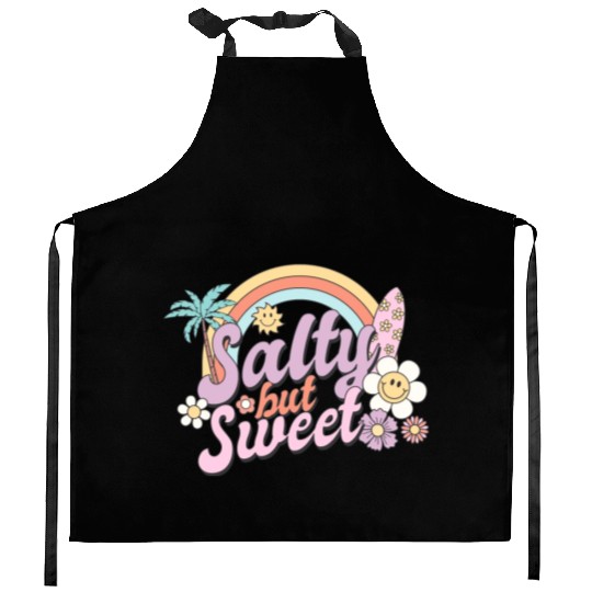 Salty but Sweet, Summer, Retro, Kitchen Aprons