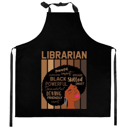 Librarian Melanin African Reading Lover Kitchen Aprons