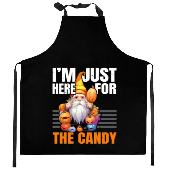 Garden Gnome Halloween Trick Or Treat Gardener Kitchen Aprons