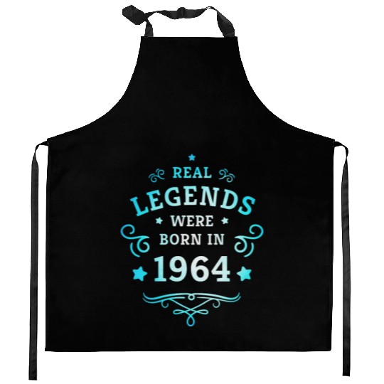 Real Legends were born in 1964 60th Birthday Gift Kitchen Aprons