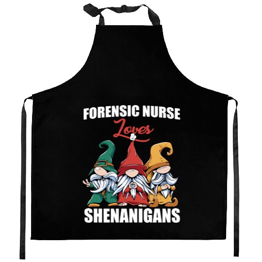 Funny Forensic Nurse St. Patrick's Day Kitchen Aprons