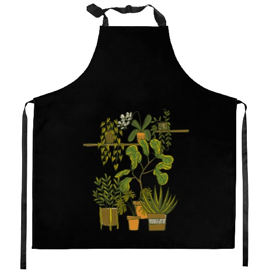 Indoor Potted Plant Garden Kitchen Aprons