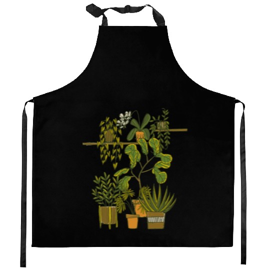 Indoor Potted Plant Garden Kitchen Aprons