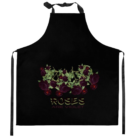 Roses are violet! Kitchen Aprons