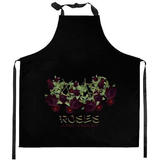 Roses are violet! Kitchen Aprons