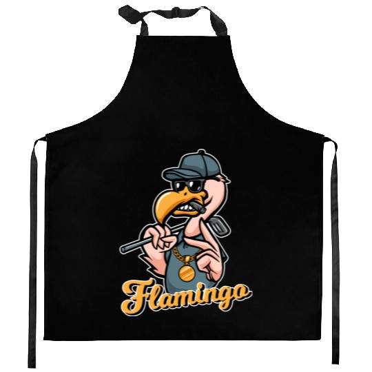 Flamingo Golf Kitchen Aprons