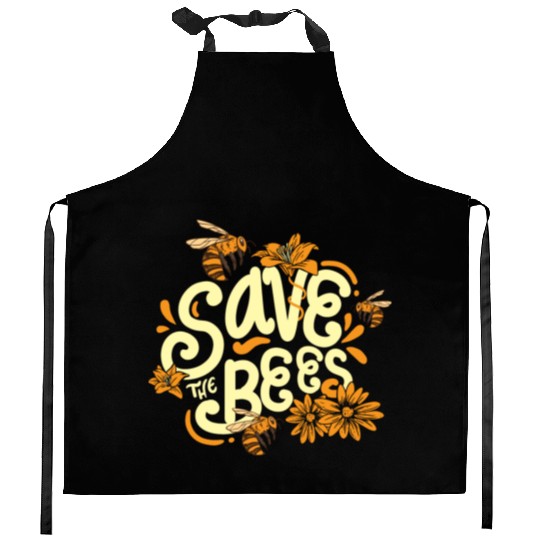 Save The Bees Beekeeper Environmentalist Kitchen Aprons