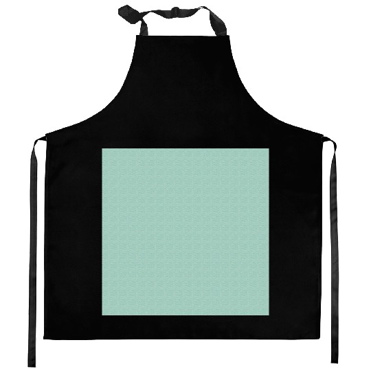 Teal White Dots Pattern Kitchen Aprons