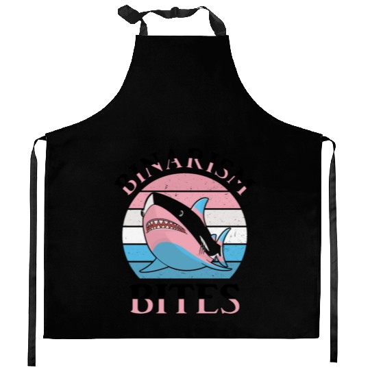 Shark Lover Transgender Pride Flag Trans LGBT Kitchen Aprons