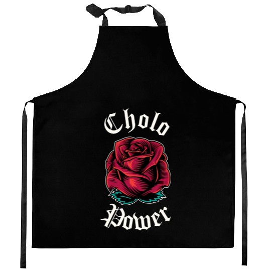 Cholo Power Mecan Chicano Cholo For Cholo Kitchen Aprons
