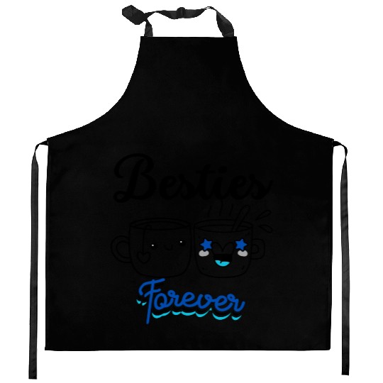 Besties , Friendship Day Gift, Tea Lover Friends Kitchen Aprons