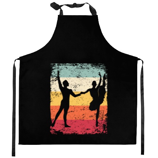 Ballet Dance Couple Vintage Ballerina Kitchen Aprons