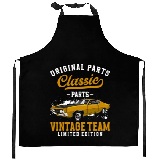 Classic Car Muscle Car Driver Kitchen Aprons