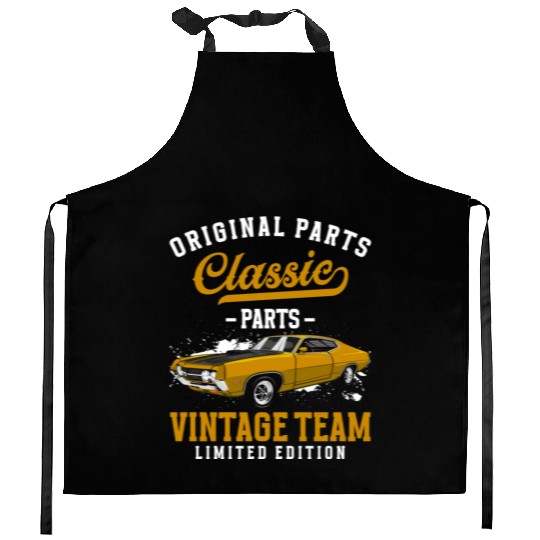 Classic Car Muscle Car Driver Kitchen Aprons