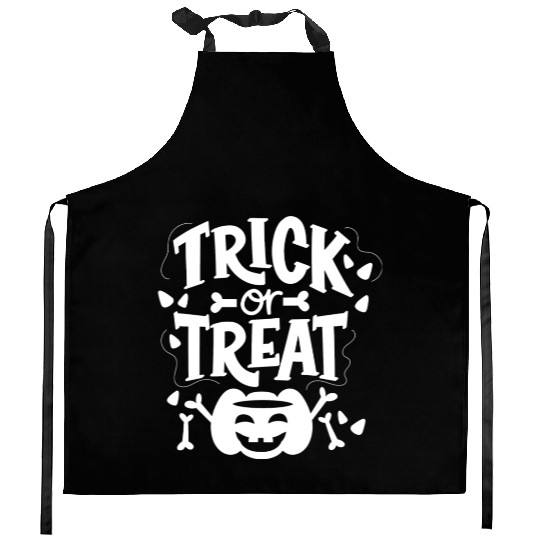 Halloween Trick Or Treat Kitchen Aprons
