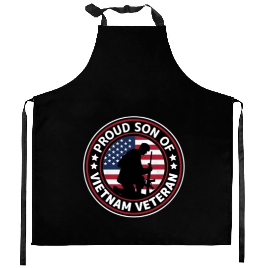 Proud son of Vietnam veteran Kitchen Aprons