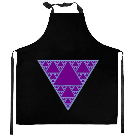 90s Triangle of Teal and Purple Kitchen Aprons