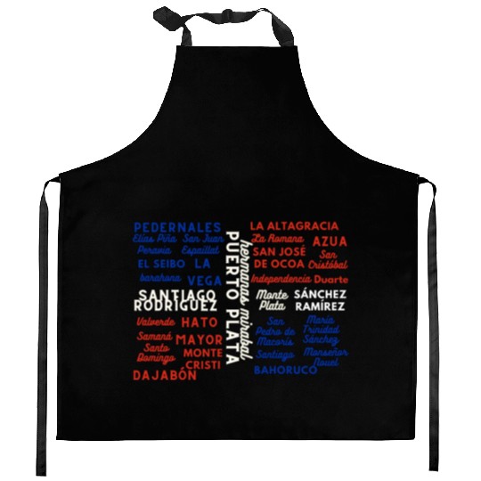 Dominican Cities: Provincias Dominican Republic Kitchen Aprons