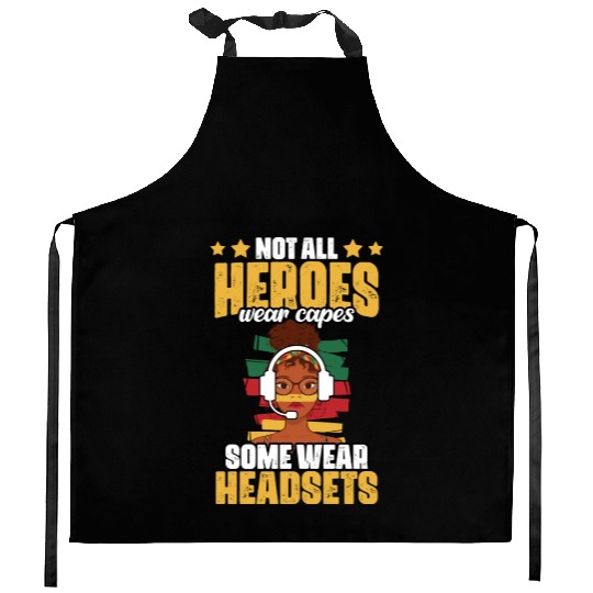 Not All Heroes Wear Capes Awesome Melanated Kitchen Aprons