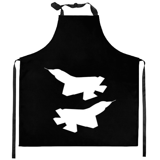 F35 silhouette Kitchen Aprons