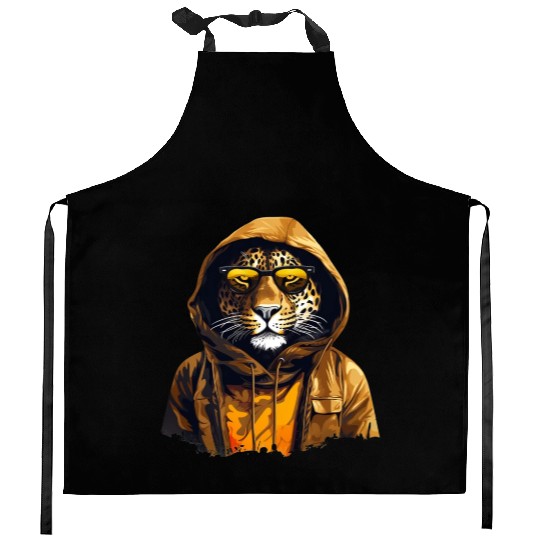 Street Style African Leopard | Leopard Lovers Kitchen Aprons
