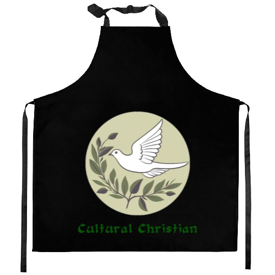 Cultural Christian Dove Of Peace Kitchen Aprons