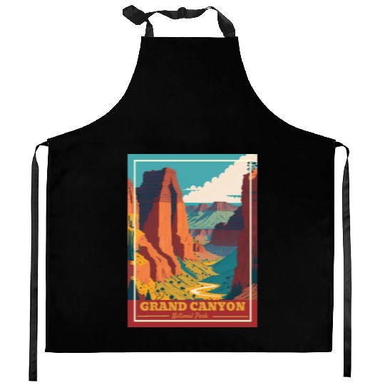 Grand Canyon National Park Arizonna Vintage Kitchen Aprons