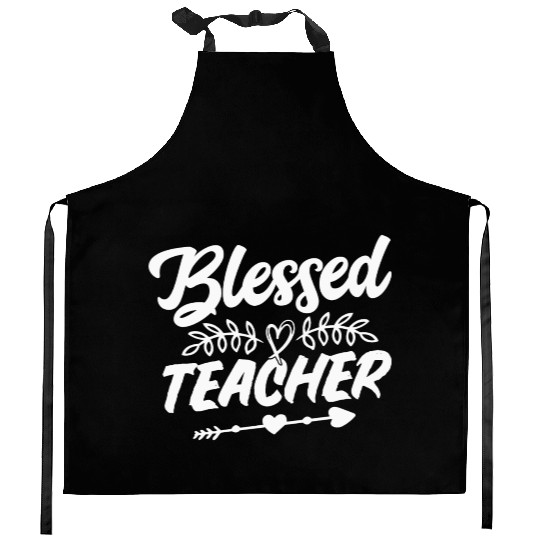Blessed Teacher Kitchen Aprons
