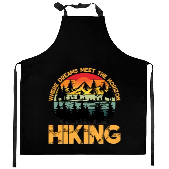 Where Dreams Meet The Horizon Hiking Summer Design Kitchen Aprons