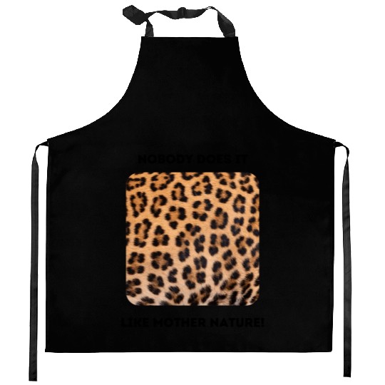 Jaguar Spots: Mother Nature Rules! Kitchen Aprons