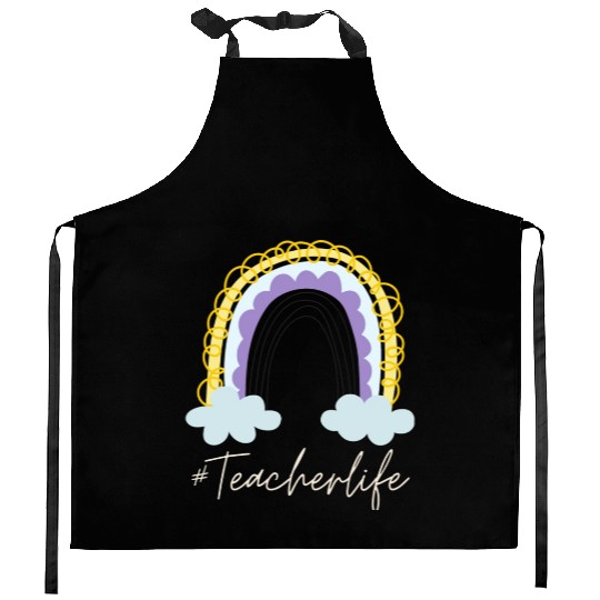 Teacher Life Kindergarten Teacher Appreciation Kitchen Aprons